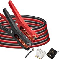 AstroAI Jumper Cables 4 Gauge 20 Ft Emergency Booster Cables Kit Heavy Duty UL Listed for Car and Truck with Carry Bag, Safety Gloves and Iron Brush