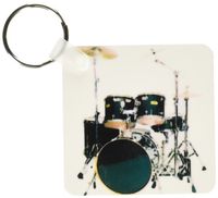 3dRose Drums - Key Chains, 2.25 x 4.5 inches, set of 2 (kc_4099_1)