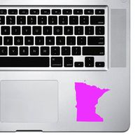 StickAny Palm Series Minnesota MN Sticker for MacBook Pro, Chromebook, and Laptops (Hot_Pink)