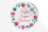 Kappa Kappa Gamma Sticker Greek Sorority Decal for Car, Laptop, Windows, Officially Licensed Product, Monogram Design 5" x 5" - Watercolor Floral
