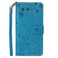 Lomogo Leather Wallet Case for iPhone 6S Plus / 6 Plus with Stand Feature Card Holder Magnetic Closure, Shockproof Flip Case Cover for Apple iPhone 6SPlus / 6Plus - LOYBO470023 Blue