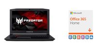 Acer Predator Helios 300 Gaming Laptop, 15.6" Full HD IPS, Intel i7-7700HQ CPU, 16GB DDR4 RAM, 256GB SSD, GeForce GTX 1060-6GB, VR Ready, Red Backlit KB, Metal Chassis, Windows 10 64-bit, G3-571-77QK with Microsoft Office 365 Home