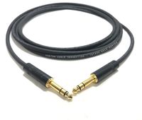 50 Foot Pro Audio REAN 1/4 inch (6.35mm) TRS to REAN 1/4 inch (6.35mm) TRS Balanced Cable with Rean NYS228BG Gold Plated connectors by Custom Cable Connection