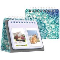 Fintie Calendar Photo Album for Fujifilm Instax, 64 Pockets Vegan Leather Photo Album for Fujifilm Mini 9 Mini 8+ Mini 90 Mini LiPlay, HP Sprocket, Kodak Mini, Polaroid Camera 3-Inch,Emerald Illusions