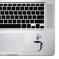 StickAny Palm Series Coffee Mug Sticker for MacBook Pro, Chromebook, and Laptops (Black)