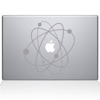 The Decal Guru 2090-MAC-11A-S Atom 2 Decal Vinyl Sticker, Silver, 11" MacBook Air
