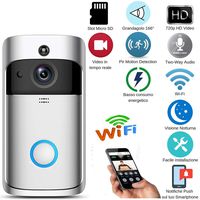 Smart WIFI Video Doorbell, Wireless Smart Doorbell HD Real-Time Talk and Video Camera Intercom for Home & Office Monitoring