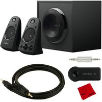 Logitech Z623 THX Certified Speaker System w/Subwoofer and Pro Bluetooth Cable Bundle