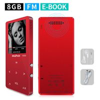 MYMAHDI MP3/MP4 Music Player,8GB(Expandable Up to 128GB) Portable Audio Player with Photo Viewer, Voice Recorder, FM Radio, A-B Playback, E-Book,Build-in Speaker with Headphone,Red