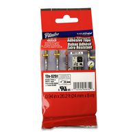 Brother Genuine P-touch TZE-S251 Tape, 1" (0.94") Wide Extra-Strength Adhesive Laminated Tape, Black on White, Laminated for Indoor or Outdoor Use, Water-Resistant, 0.94" x 26.2' (24mm x 8M), TZES251