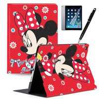 LJX 2019 iPad Air 3 Case 2017 iPad Pro 10.5 inch Cover, Mickey Minnie PU Leather Protective Cartoon Cute Design Stand Smart Auto Sleep/Wake Shell for iPad Air (3rd Gen) 2019/iPad Pro 10.5" 2017#J