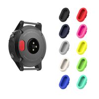 MoKo Dust Plug Compatible with Garmin Fenix 5/5S/5X/6/6S/6X/6 Pro/6S Pro/6X Pro/Forerunner 935/Vivoactive 4/4S/Venu, [10 Pack] Silicone Charger Port Protector Anti Dust Plugs Caps, Multi Colors B