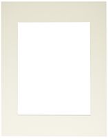Callen HC1114-11731 Single Hand Cut Photo Mat with Bevel Edge, 11-Inch x 14-Inch, Natural Linen/White Core