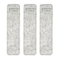 FoRapid 3 PCS Felt Double Pen Case Holder Sleeve for Writing Instruments Apple Pencil/Graphic Monitor Tablet Stylus Drawing Pen - Light Gray