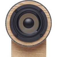 Well Rounded Sound Yorkie Speaker Set - Oak/Dark Gray