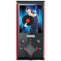 Naxa NMV-173 Portable Media Player with 1.8-Inch LCD Screen, Built-in 8GB Flash Memory and SD Card Slot (Red)