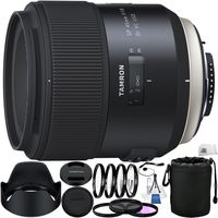 Tamron SP 45mm f/1.8 Di VC USD Lens for Nikon F 24PC Bundle. Includes Manufacturer Accessories + 3PC Filter Kit (UV-CPL-FLD) + More - International Version (No Warranty)