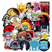 100 PCS One Piece Anime Stickers for Laptop Water Bottle Luggage Snowboard Bicycle Skateboard Decal for Kids Teens Adult Waterproof Aesthetic Stickers (One Piece Anime)