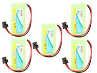 5 Pack - Replacement for Sanyo CAS-D6325 Battery - Compatible with Sanyo Cordless Phone Battery (700mAh 2.4V NI-MH)