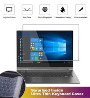 2 Pack Matte Anti-Glare Screen Protector for Lenovo Yoga 720 2-in-1 15.6" Touch-Screen Laptop with Surprise Keyboard Skin, Help for Your Eyes Reduce Fatigue
