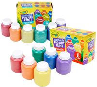 Crayola Washable Kids Paint, 12Count, Amazon Exclusive, Gift, Assorted and Glitter