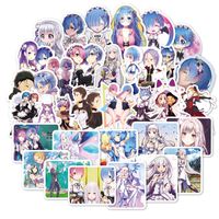 50Pcs RE: Zero - Starting Life in Another World Stickers Car Sticker Motorcycle Bicycle Luggage Decal Graffiti Patches Skateboard Laptop Stickers (RE: Zero - Starting Life in Another World)