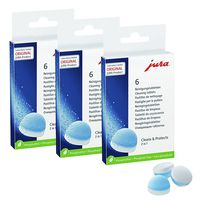 Jura 2-Phase Cleaning Tablets for Fully Automatic Coffee Machines, 18 Count