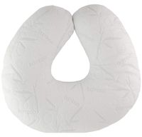 Extra-Soft Breastfeeding Baby Support Pillow w/ 100%Hypoallergenic Removable Bamboo Cover&Slipcover | Antibacterial Newborn Infant Feeding Cushion | Portable for Travel | Nursing Pillow for Boys&Girls