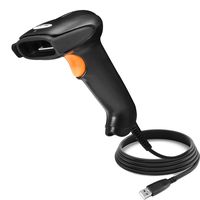NYEAR Barcode Scanner USB Wired Barcode Scanner 1D Automatic Barcode Reader Handhold Bar Code Scanner with 1.8m(5.9ft) USB Cable for Tablets,Computers,Cashier,NT10-U