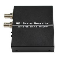 SDI Scaler Audio Video Converter BNC to HDMI Adapter with SDI loop Support SD HD 3G-SDI Adjustable Resolution