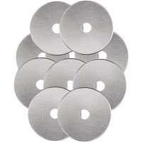Rotary Cutter Blades 45mm 10 Pack by KISSWILL, Fits Fiskars, Olfa, Martelli, Dremel, Truecut, DAFA Rotary Cutter Replacement for Quilting Scrapbooking Sewing Arts&Crafts, Sharp and Durable
