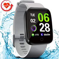 FITVII E-Pro Smart Watch Waterproof Fitness Health Tracker with Heart Rate&Blood Pressure Monitor with SpO2 and Sleep Tracker, Stopwatch Step Counter Color Screen Activity Smartwatch for Women Men