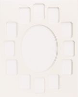 Callen Linen Photo Mat 16"X20" Double W/Multiple Openings