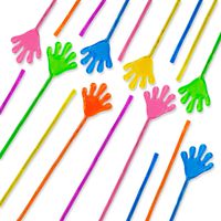 Super Z Outlet Vinyl Glitter Mini Sticky Hands Toys for Children Party Favors, Birthdays - 1 1/4" (72 Count)