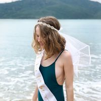 xo, Fetti Bachelorette Party Veil - Crystal Boho Crown | Bridal Shower Veil | Bride to Be Gift, Bachelorette Favor + Engagement Decoration