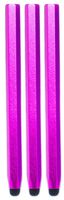 24/7 Cases 3 pcs Pink Aluminum Pencil Stylus Touch Screen Cellphone Tablet Pen for iPhone 5, iPad 4 & 5 iPad Mini, Samsung Galaxy S3 & S4