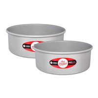 Fat Daddio's Anodized Aluminum Round Cake Pans, 11 x 3 Inch, Set of 2