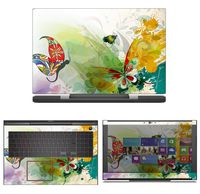 decalrus - Protective Decal Butterfly Skin Sticker for Dell Inspiron i7577 / 7577 (15.6" Screen) case Cover wrap DEinspironi7577-116