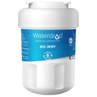 Waterdrop MWF Refrigerator Water Filter, Compatible with GE SmartWater MWF, MWFINT, MWFP, MWFA, GWF, HDX FMG-1, GSE25GSHECSS, WFC1201, RWF1060, 197D6321P006, Kenmore 9991, r-9991, NSF 42