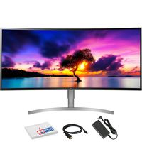 LG 38WK95C-W 37.5" 21:9 UltraWide Curved IPS Monitor (38WK95C-W) with HDMI Cable and Microfiber Cleaning Cloth
