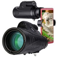 TELMU Monocular 10X42 Telescope for Adults,High Definition Scope Swiveling Eye Patch with Smartphone Adapter for Hunting,Camping,Travelling,Wild Animals Watching