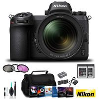 Nikon Z 7 Mirrorless FX-Format Digital Camera with 24-70mm Lens - Bundle 2X 64GB Memory Card + 2X EN-EL15 Li-on Battery + Editing Software Kit + 3 Pc Filter Kit and More - International Version