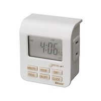 Woods 50008 Indoor 7-Day Digital Plug-In Timer, 1 Polarized Outlet, 1 Pack, White