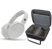 Skullcandy HESH 3 Noise Canceling Over-Ear Wireless Bluetooth Headphone Bundle with Portable Hardshell Case - Vice/Gray/Crimson