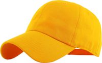 KB-LOW YEL Classic Cotton Dad Hat Adjustable Plain Cap. Polo Style Low Profile (Unstructured) (Classic) Yellow Adjustable