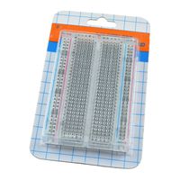 Aideepen Mini Universal Clear Solderless Breadboard 400 Contacts Tie-Points