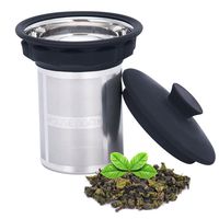 Extremely Fine Mesh Tea Infuser by House Again - Fits Standard Cups Mugs Teapots - Perfect Stainless Steel Filter for Brewing Steeping Loose Tea and Coffee, Large
