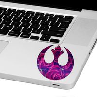 Purple Rose Alliance Symbol Laptop Trackpad Sticker 3" Tall x 3" Wide