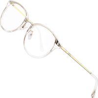 ATTCL Blue Light Blocking Glasses Women Round Anti Blue Light Computer Glasses UV400 Anti Eyestrain 19702clear