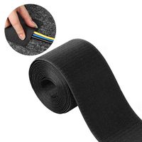 1 Piece Cable Grip Strip Carpet, Uspacific Floor Cord Cover Cable Protector Protect Cords and Prevent a Trip Hazard, Baby Special Velcro, 3.15inches Width x 27.2Ft Length